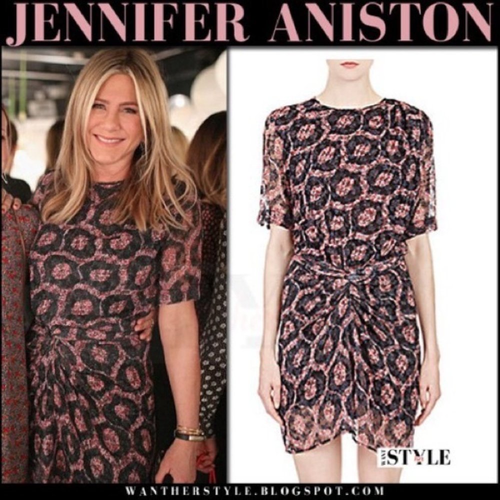 ASO Jennifer Aniston Isabel Marant Twisted Front Dress (Tehora) Size38/US 6